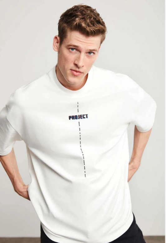 Project Erkek Baskılı Oversize Fit T-Shirt